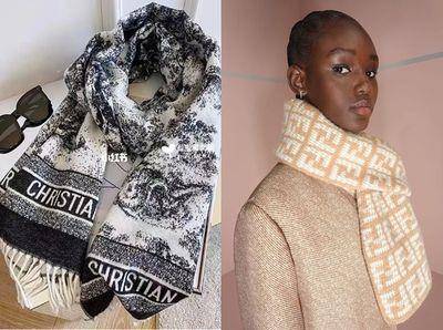 秋冬必收精品围巾　DIOR动物花纹CP值高、Fendi奶茶色超疗愈