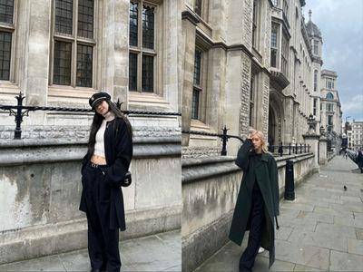 Lisa、Rosé游伦敦都穿逾18万元大衣拼了　冷天照样露小蛮腰