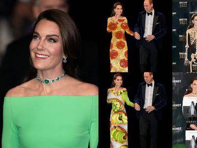 凯特王妃失策!一袭“绿幕礼服”被网友恶搞 推特疯传各种哏图