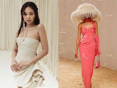 Jennie巡演前抽空看Jacquemus大秀　巨型拉菲草帽、手袋好梦幻