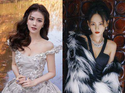 “在逃公主”白鹿雪银礼服仙气爆棚、“最美妃子”张嘉倪黑白皮草尽显气场