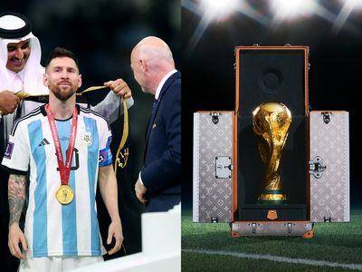 梅西颁奖台披“黑长袍”具意义 LV公开本届“大力神杯专属硬箱”