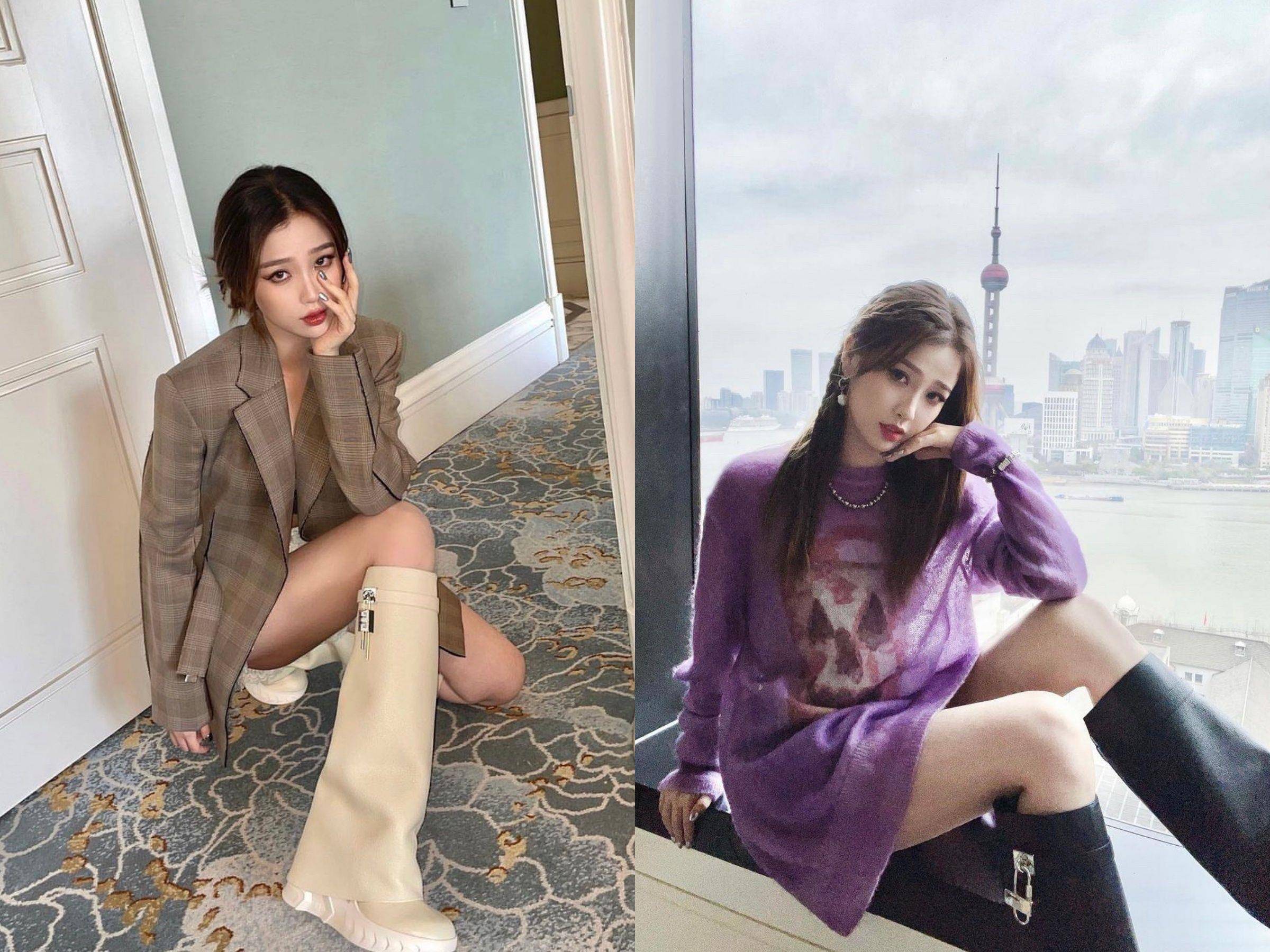说・流行／Jennie、欧阳娜娜都穿GIVENCHY鲨鱼靴　被封长腿神器、完全不挑人 时尚穿搭 图2张