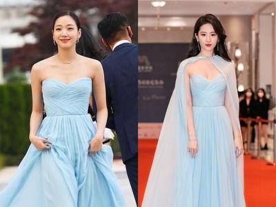 刘亦菲撞衫金高银根本天仙打架！“礼服差一元素”网看法两极