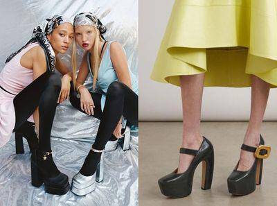 超高防水台“玛莉珍鞋”让时尚圈疯狂　满满水钻少女感再加分