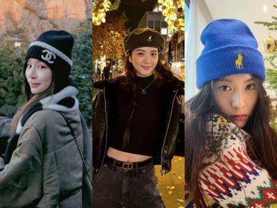 天冷戴帽保暖!跟着王心凌买黑白针织帽、JISOO羊毛贝蕾帽也优雅