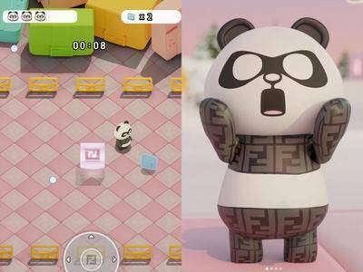 FENDI与张艾嘉儿子推免费线上游戏！“超萌猫熊、法棍包”时尚迷必玩