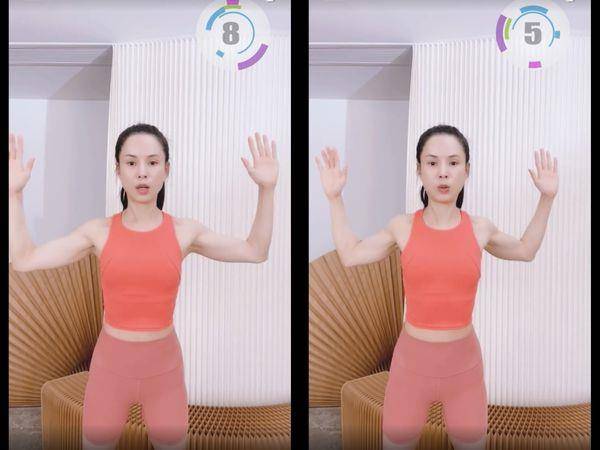 “最美小龙女”李若彤曝私房4招动作，改善驼背养成好体态 最新资讯 图3张