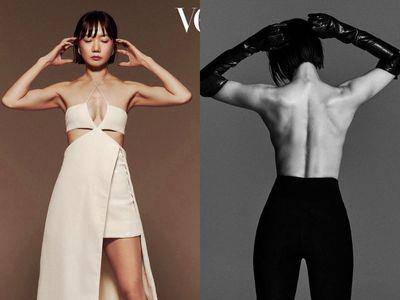 裴斗娜低胸裙装罕露事业线！大胆裸上身放送性感“背沟”