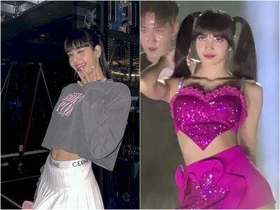 Lisa曼谷开唱根本性感天花板！“中空爱心装”化身粉红妖精