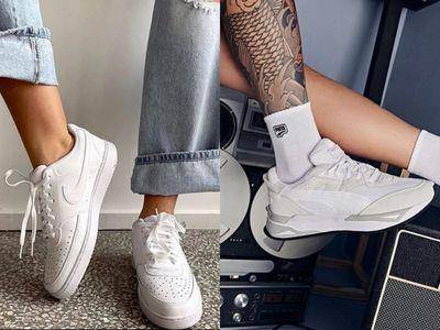 10双好搭小白鞋必入手！瘦子同款、NIKE全白低筒　男生女生穿都好看