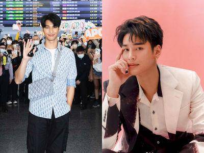 泰国BL剧男神Apo抵台百名粉丝接机！　穿DIOR衬衫“好身材藏不住”