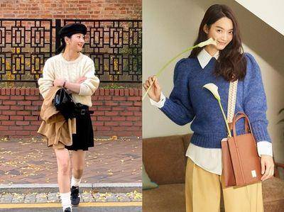 针织毛衣穿搭5技巧公开　全黑搭配好时髦、申敏儿同款打造知性学院风