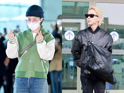 BTS JIMIN、BIGBANG太阳抢飞巴黎看秀　机场造型帅翻攻版面