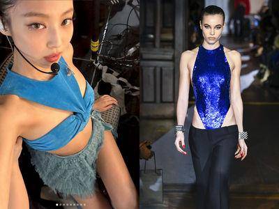 说・流行／Jennie也爱的性感镂空衣！跟上LaQuan Smith正统“辣妹风”