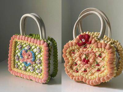 “蛋糕奶油挤花”做成的手袋看过吗？　复古欧风艺术感梦幻翻！