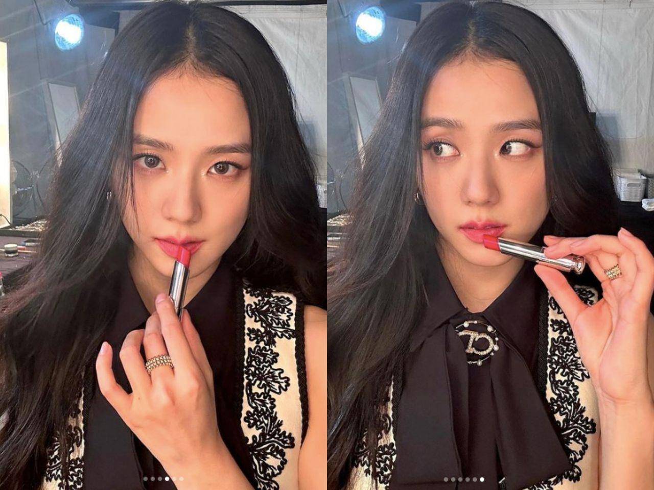 Jennie纯欲系妆容必Pick它！Jisoo草莓牛奶唇可爱又粉嫩 最新资讯 图1张