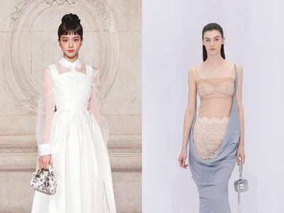 巴黎高订周／Jisoo俏皮齐浏海看DIOR秀！FENDI“私密内衣”变绝美礼服
