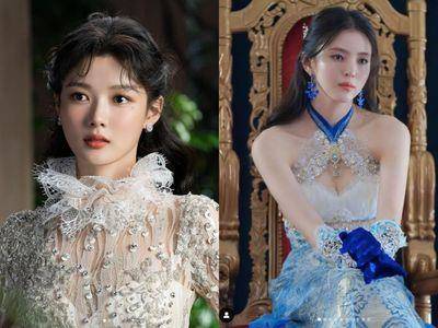 金裕贞满满蕾丝刺绣礼服上身　童星肉感消失变身华丽公主超美！