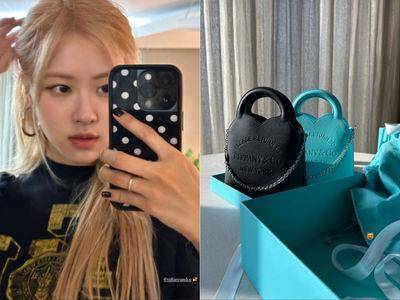 ROSÉ开门乐收41万Tiffany礼物　可爱心型包中国台湾买得到