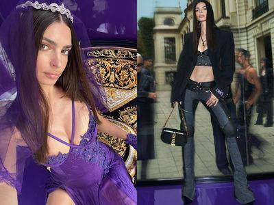 IG辣模超逼人体态登Versace广告！　新季低腰紧身裤、大势深紫色好烧