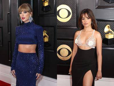 泰勒丝的星空露腰礼服没她辣！　拉丁天后“直接穿Bra”走红毯