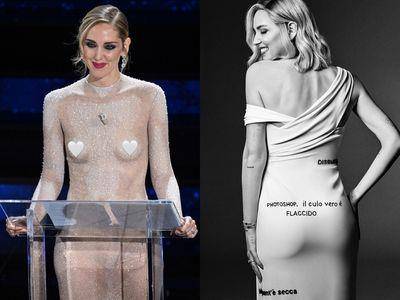 千万网红“全透视裸身”大胆登台！礼服上印满酸民言论背后有原因