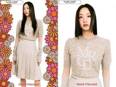 金高银奶茶色短袖配袖套好时髦　百褶中长裙穿搭超温柔