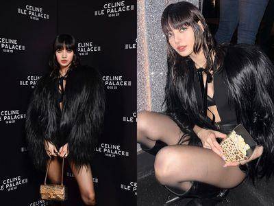 Lisa拿薯条、爆米花加大辣　超性感看CELINE男装秀同场柏金包始祖