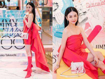 邱淑贞女儿沈月被封“最美星二代”　穿桃红色美战靴完美抢当月野兔