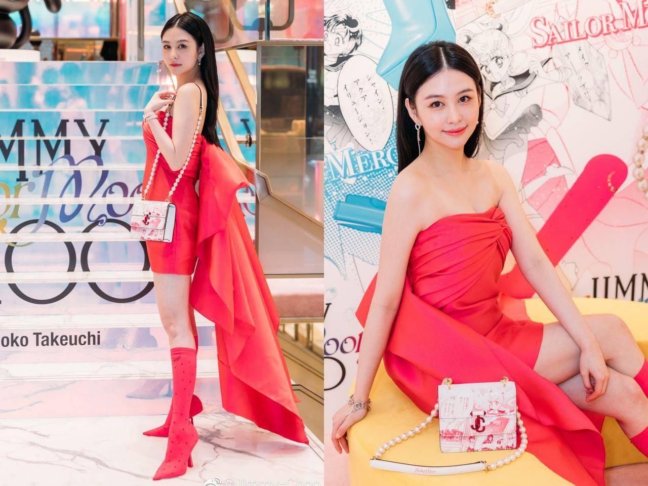 邱淑贞女儿沈月被封“最美星二代”　穿桃红色美战靴完美抢当月野兔 名人名流 图1张