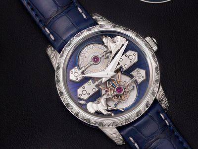 GP陀飞轮表骏马奔腾　动感设计连底盖都美