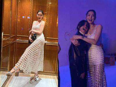 176cm李多熙大长腿若隐若现好火辣！派对激动熊抱“茉莉公主”超可爱