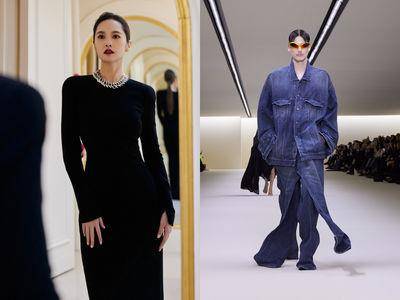 巴黎时装周／杨丞琳红唇看秀美炸！BALENCIAGA“回归初心”剪裁超耐看