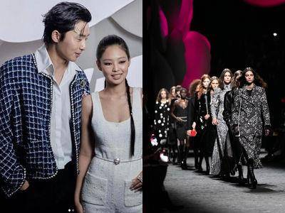 巴黎时装周／Jennie与朴叙俊梦幻合体！CHANEL山茶花绽放迷你包、绝美大衣