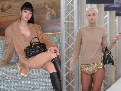 巴黎时装周／MIU MIU忘了做裤子？黛妃女星穿“水晶内裤”压轴走秀