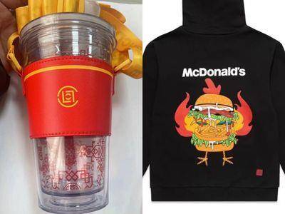 麦当劳X陈冠希潮牌CLOT联名曝光！东方图腾水杯、汉堡怪帽T太帅了