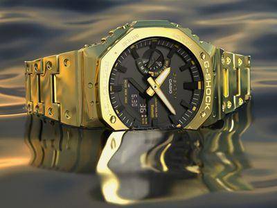 G-SHOCK“农家橡树”金光闪闪　配布表带变身工业风