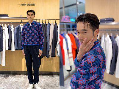 李李仁穿J.LINDEBERG钻石图腾耍帅　与女儿戴“情侣项炼”晒好感情