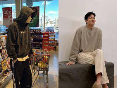 李敏镐逛超市T恤不扎变荷叶裙好萌！35岁还像大学生超反差