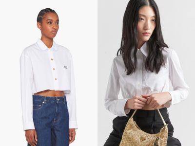 春季人手一件时髦衬衫　MIU MIU花边领口萌感十足、BV藏细节穿上超显瘦