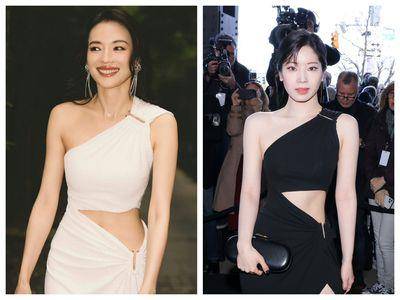 舒淇撞衫“小22岁”TWICE多贤没在怕！　纯白挖腰礼服更仙气、高雅