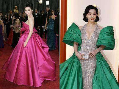 范冰冰最具代表性的5套红毯造型　华丽缎面礼服再现女王气场