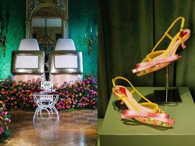 巴黎花卉搬进店！Roger Vivier春夏蝴蝶结逗号鞋、水钻手拿包好梦幻
