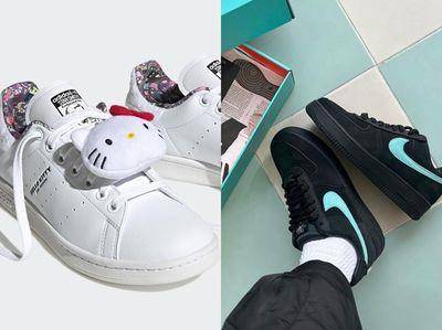 4双联名球鞋超吸睛！Tiffany蓝勾AF1最火、Adidas直接放上Kitty大头