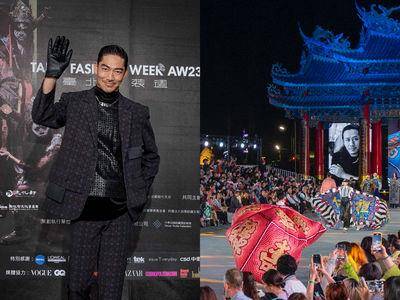 国民姐夫Akira台味十足“窗花西装”挺时装周　南鲲鯓代天府变伸展台