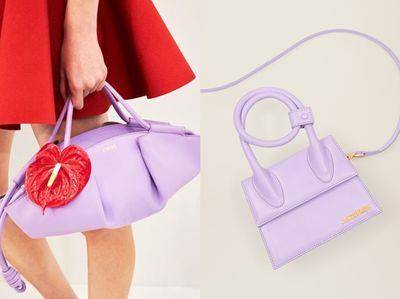 梦幻薰衣草紫手袋融化少女心　YSL可爱又帅气、LOEWE水饺包超好装