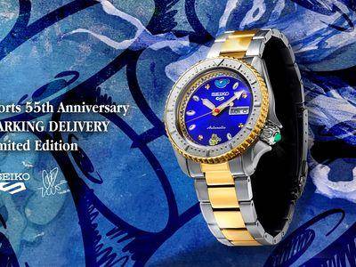 Seiko时标变眼睛、嘴巴图案　联名艺术家传达“不受时间限制”