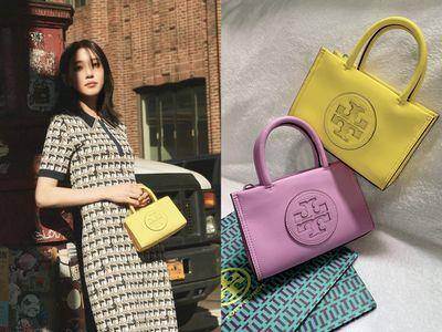 包・开箱／朴恩斌拎Tory Burch迷你托特包拍大片　Ｑ萌糖果色用超酷环保材质制成