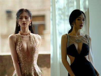 虞书欣好辣！深V开到腰浑圆美乳不藏了　腰间性感放送360度零死角